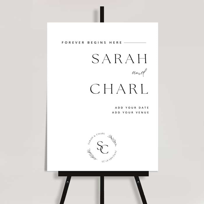 Personalised Welcome Sign Board | 015