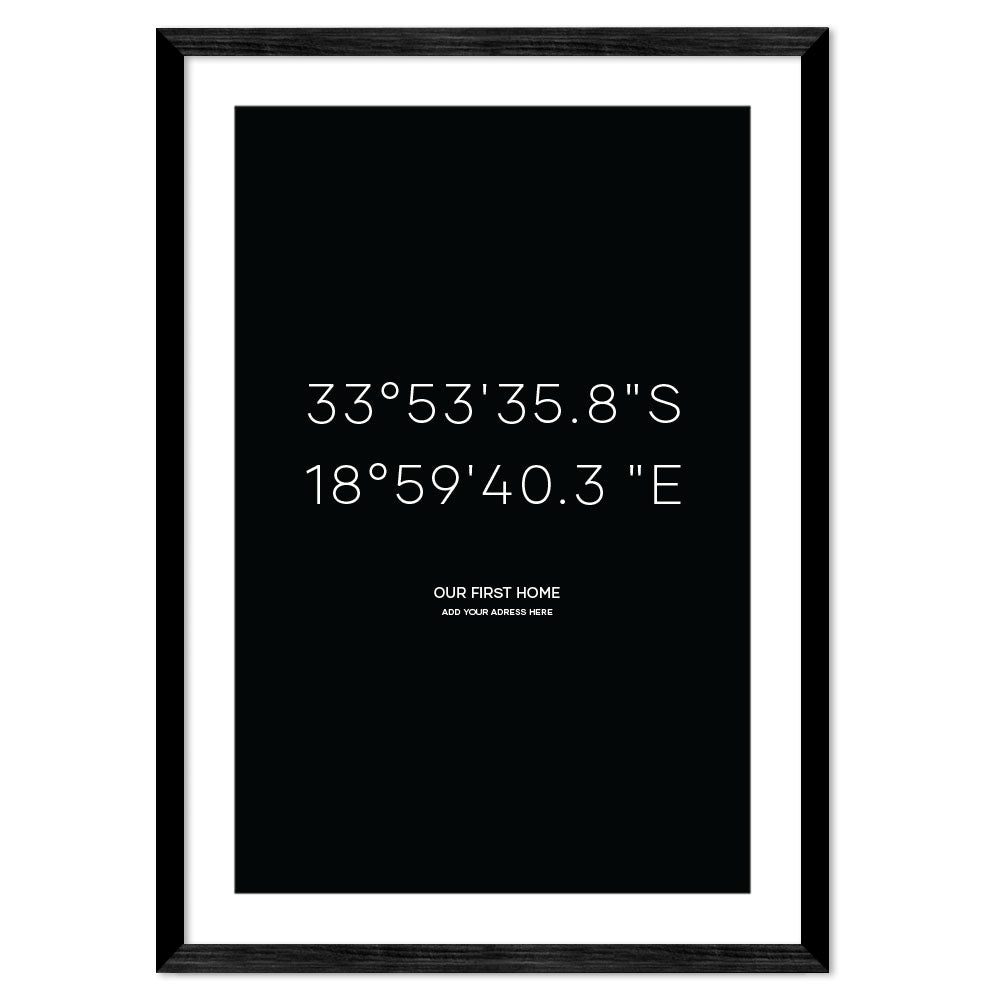 Personalised Coordinates Poster