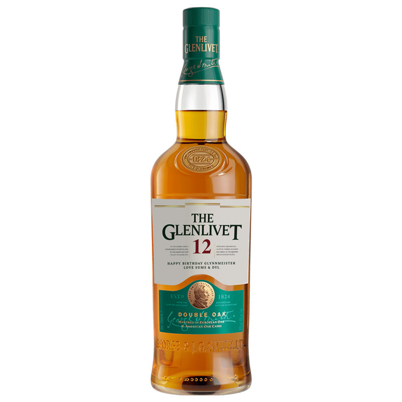 Custom Glenlivet Whisky – Personalised Label