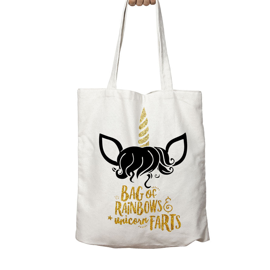 Halloween Tote Bag - Rainbows & Unicorn Poops