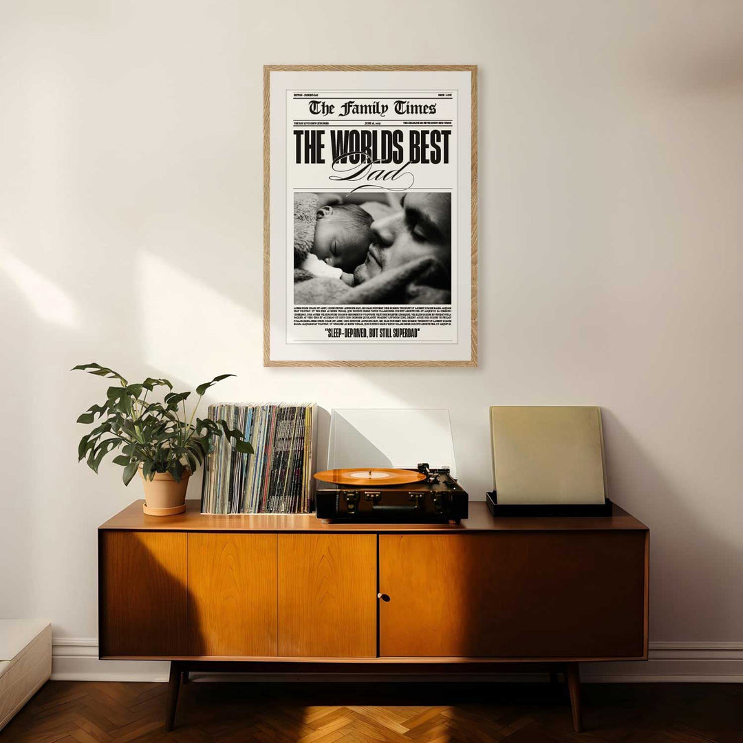 Personalised Newspaper Poster (Photo + All Text + Paragraph)