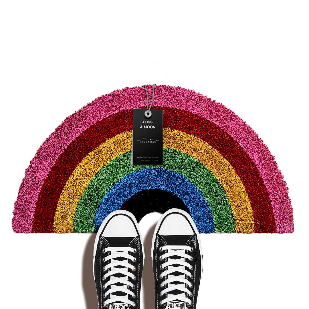 Custom Doormat Rainbow Shop Online S.A and Moon