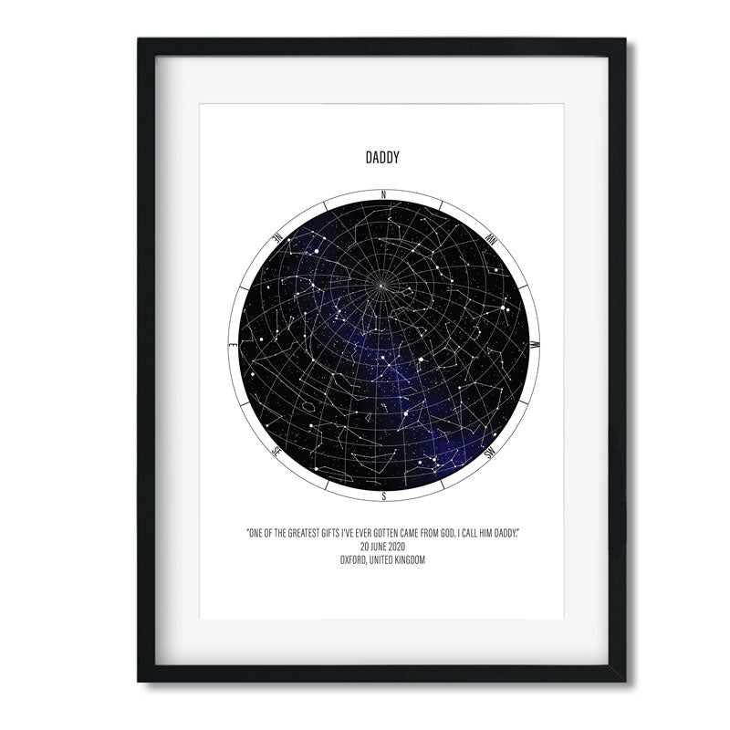 FATHERS DAY star map