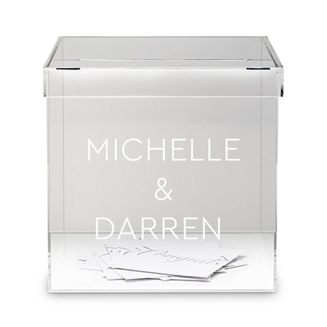 PERSPEX GIFT CARD BOX - Georgie & Moon