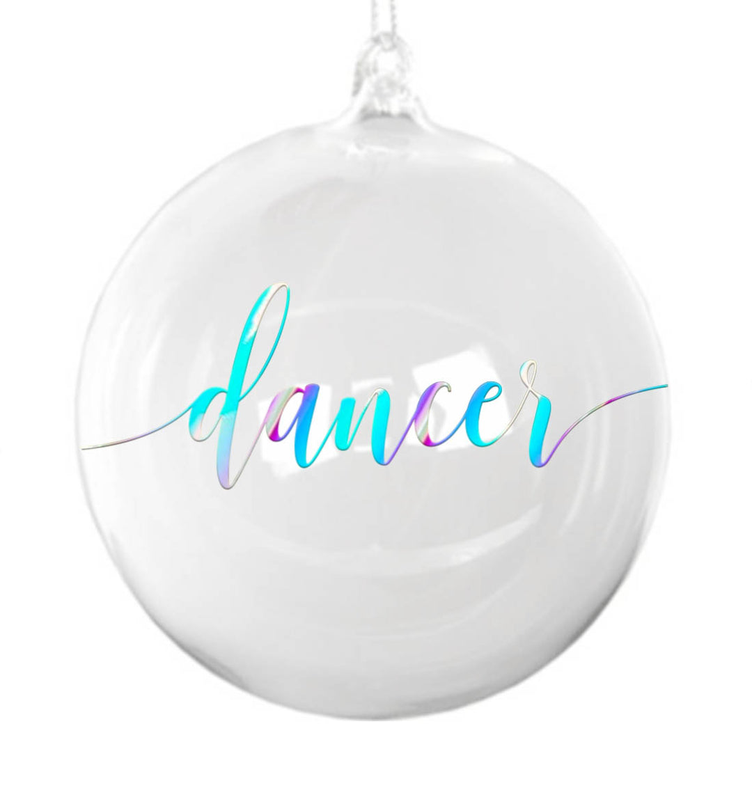 PERSONALISED CHRISTMAS BAUBLE GLASS - Georgie & Moon