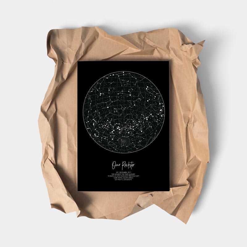 STAR MAP with constellation line