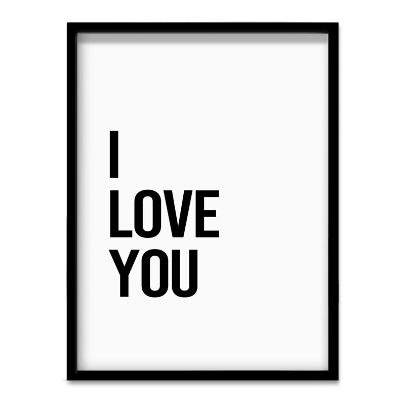 I Love you Wall Art & Moon