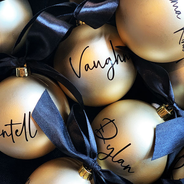 personalised Christmas ball