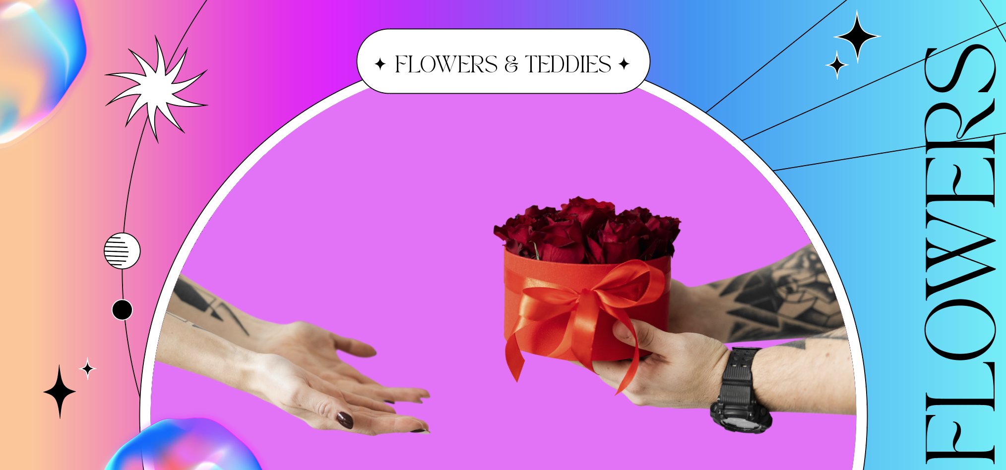 Personalised Flower Box & Teddies