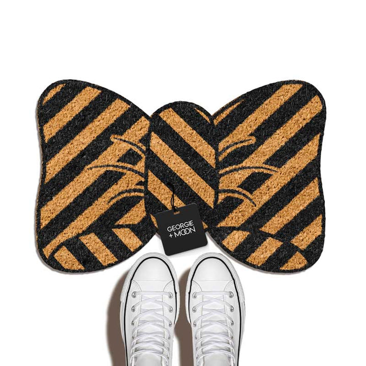 Stripe Bow Doormat