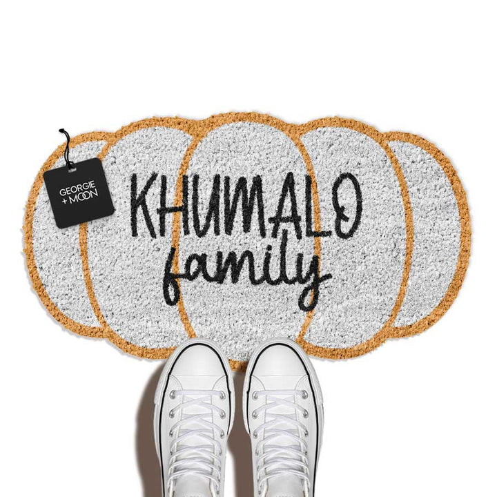 Personalised Pumpkin Doormat