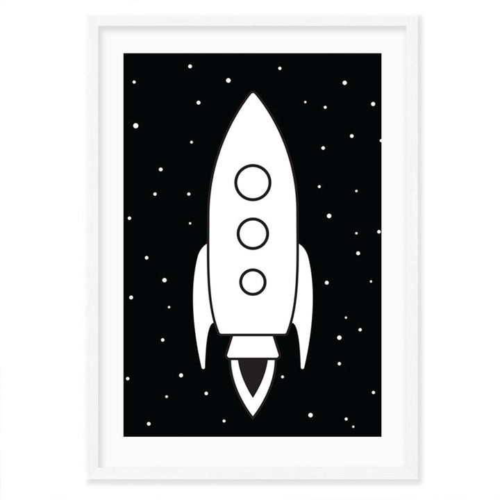 Kids Wall Art │ Rocket & Reach for the Stars
