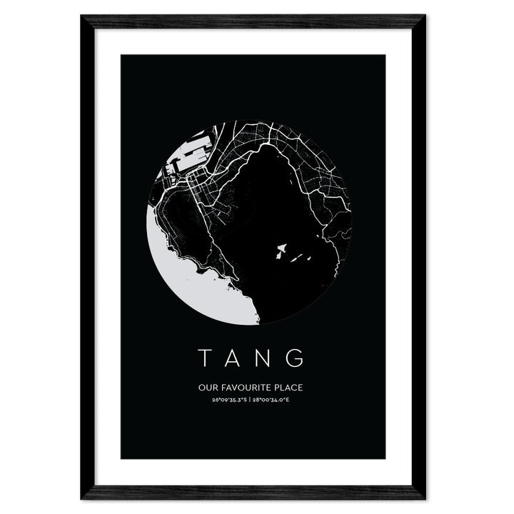 Personalised City Map Art Poster | Circle