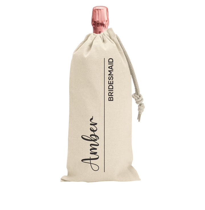 Wedding & Bridal Party Wine Bag | Personalised