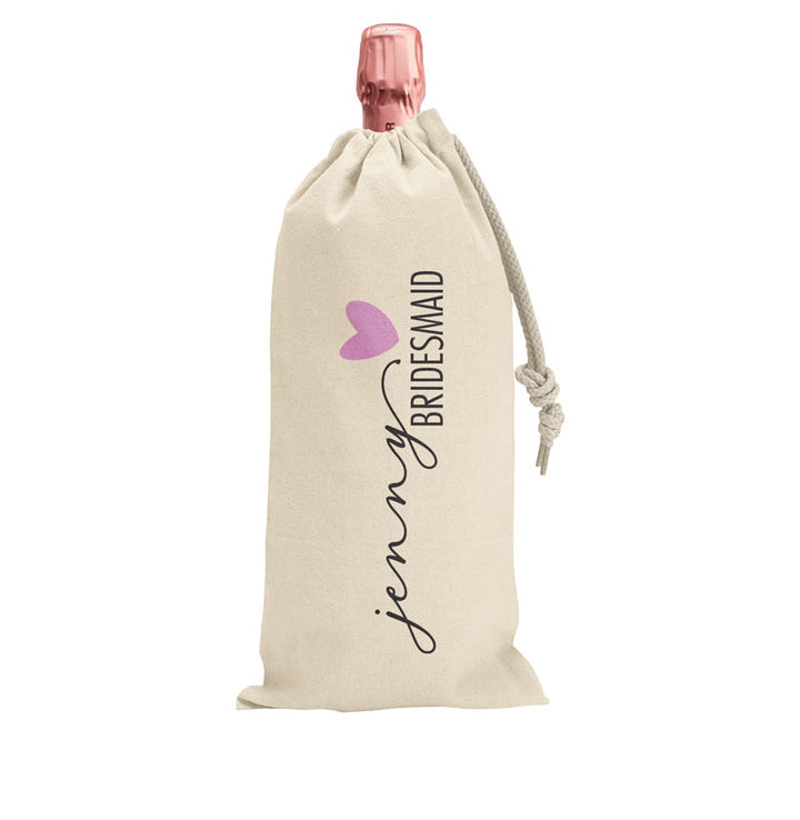Wedding & Bridal Party Wine Bag | Personalised