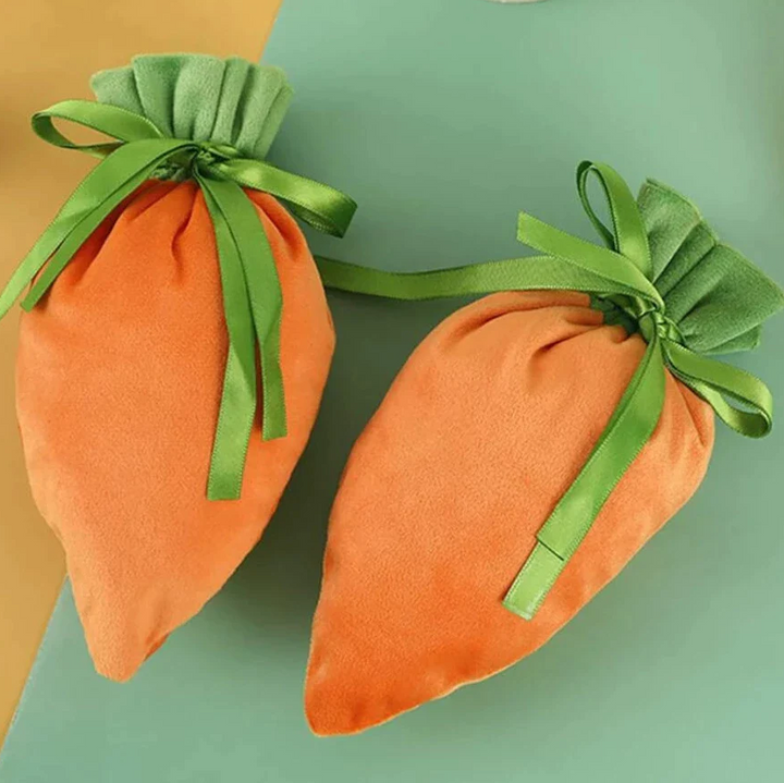Velvet Easter Carrot Gift Bags