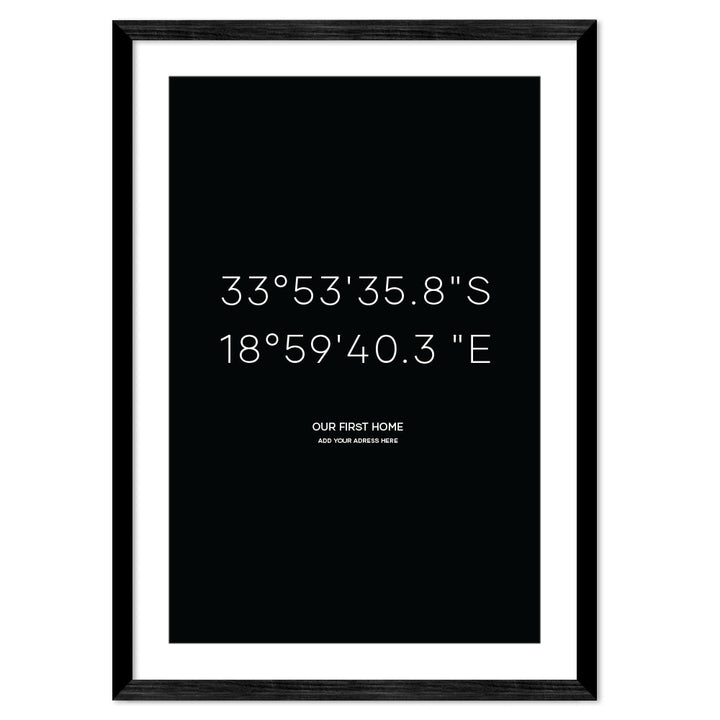 Personalised Coordinates Poster