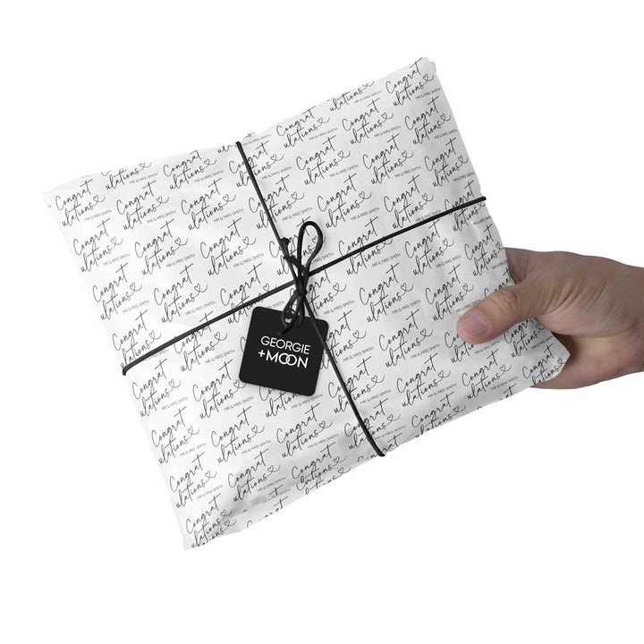 Personalised Wrapping Paper | Congratulations