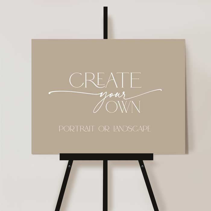 Create your own Welcome Sign