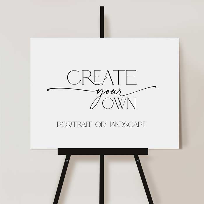 Create your own Welcome Sign