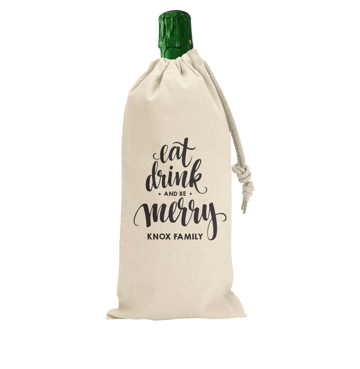 Christmas Wine Bag Various Designs | Personalised