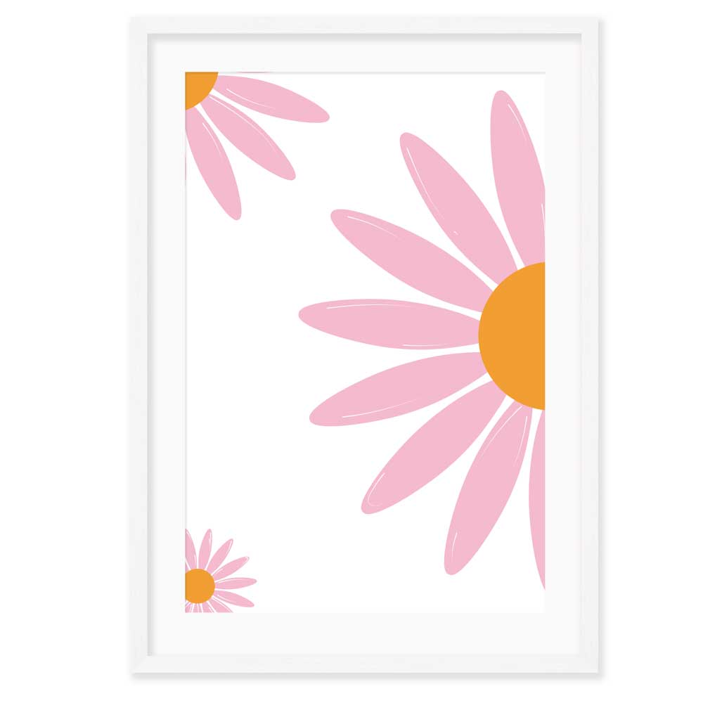 Personalised Kids Wall Art │Daisies and Name