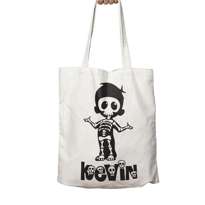 Personalised Halloween Tote Bag | Skeleton