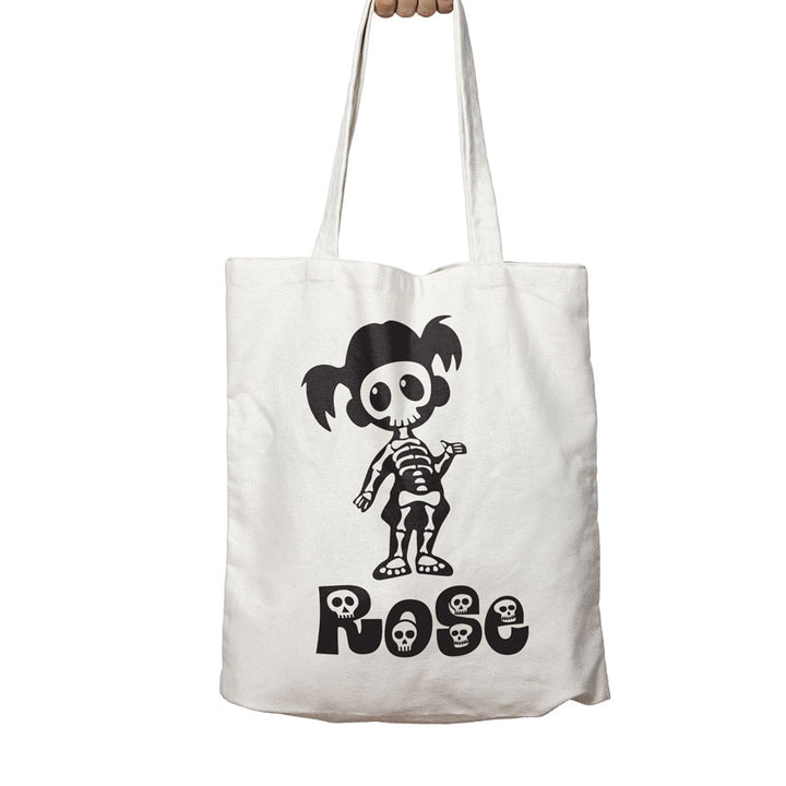 Personalised Halloween Tote Bag | Skeleton