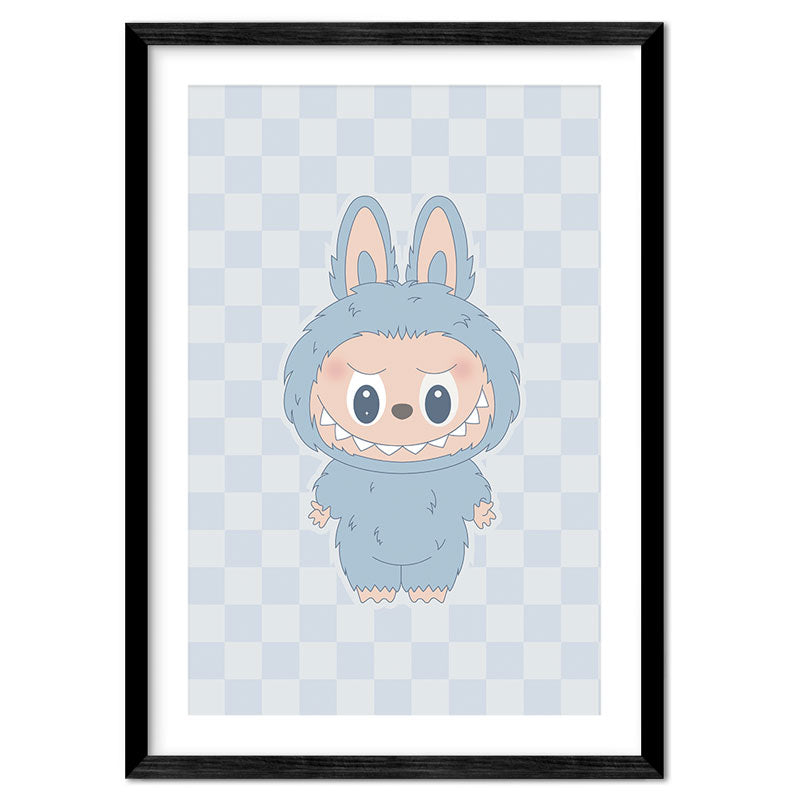 Labubu-Inspired Little Monsters Character Print – Choose Your Colour