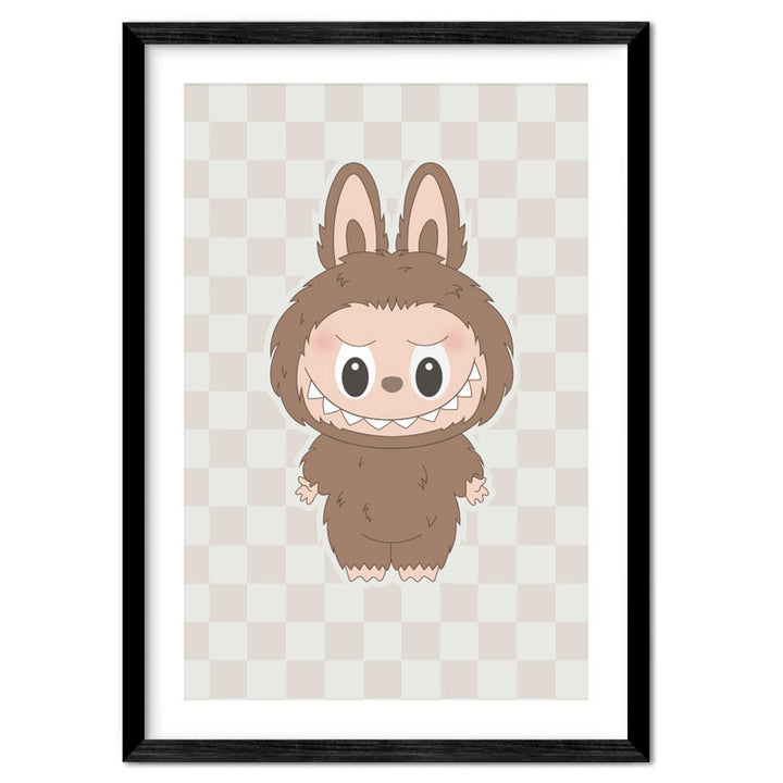 Labubu-Inspired Little Monsters Character Print – Choose Your Colour