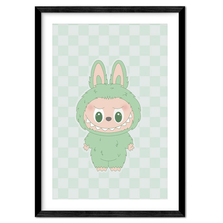 Labubu-Inspired Little Monsters Character Print – Choose Your Colour
