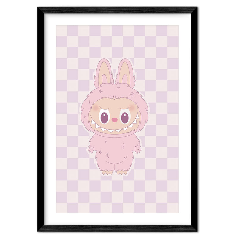 Labubu-Inspired Little Monsters Character Print – Choose Your Colour