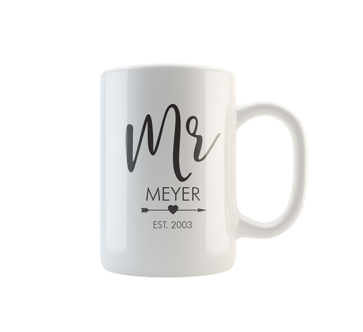 Personalised Mug | Mr or Mrs Mug Various Designs