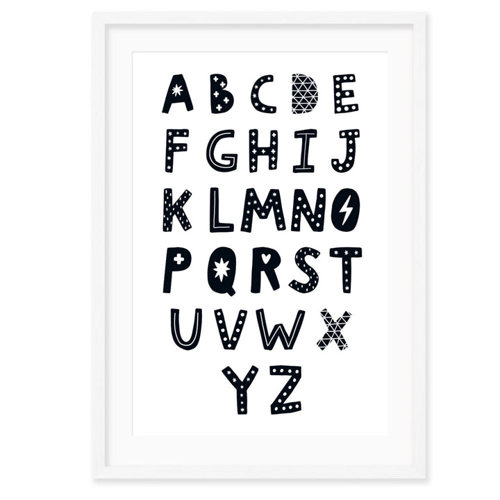 Kids Wall Art │ Nursery Décor - Alphabet 1