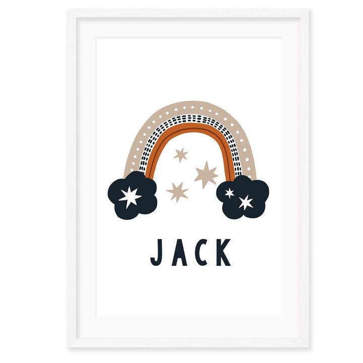 Personalised Kids Wall Art | Nursery Navy Poster Set 1