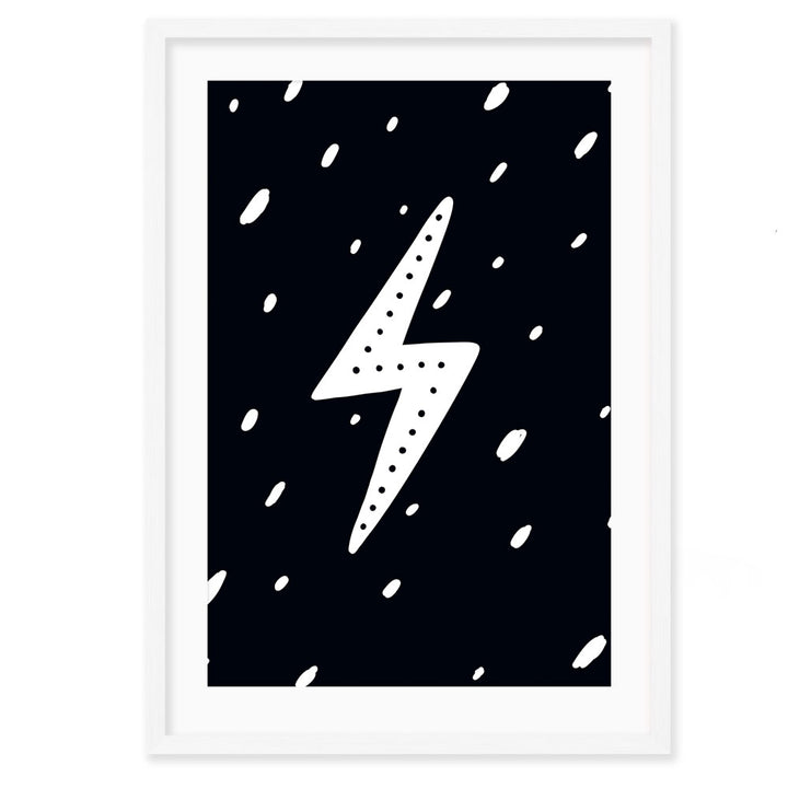 Kids Wall Art │Nursery Décor - Lightning Bolt