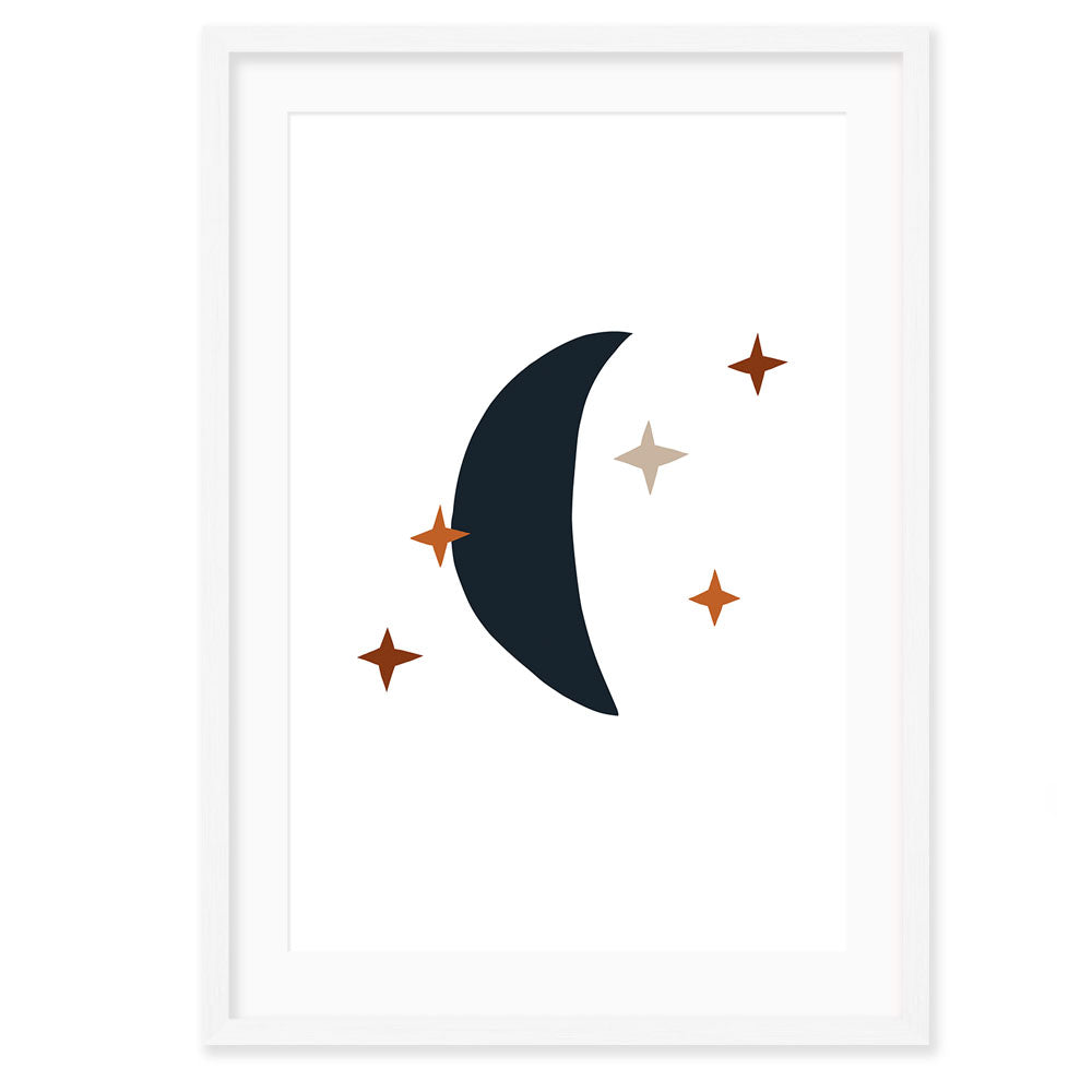 Personalised Kids Wall Art | Nursery Navy Poster Set 1
