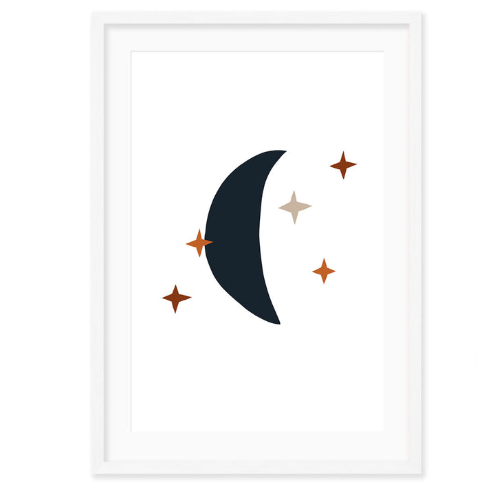 Personalised Kids Wall Art | Nursery Navy Poster Set 1