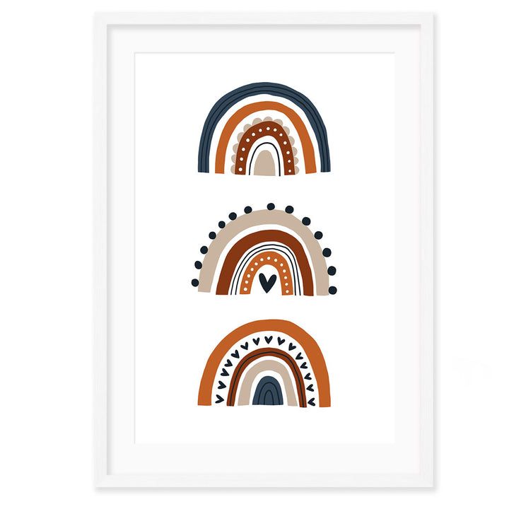 Personalised Kids Wall Art | Nursery Navy Poster Set 1