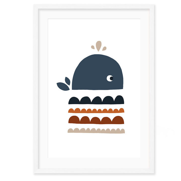 Personalised Kids Wall Art | Nursery Navy Poster Set 1