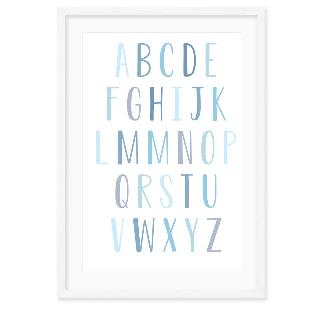 Kids Wall Art │Alphabet various colours
