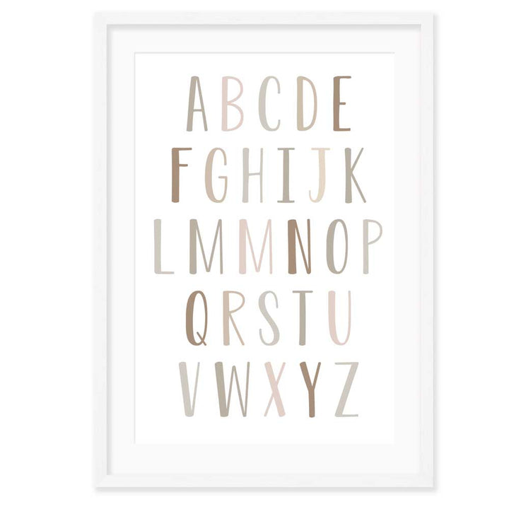 Kids Wall Art │Alphabet various colours