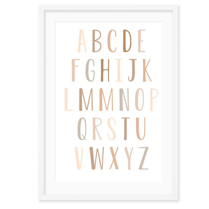 Kids Wall Art │Alphabet various colours