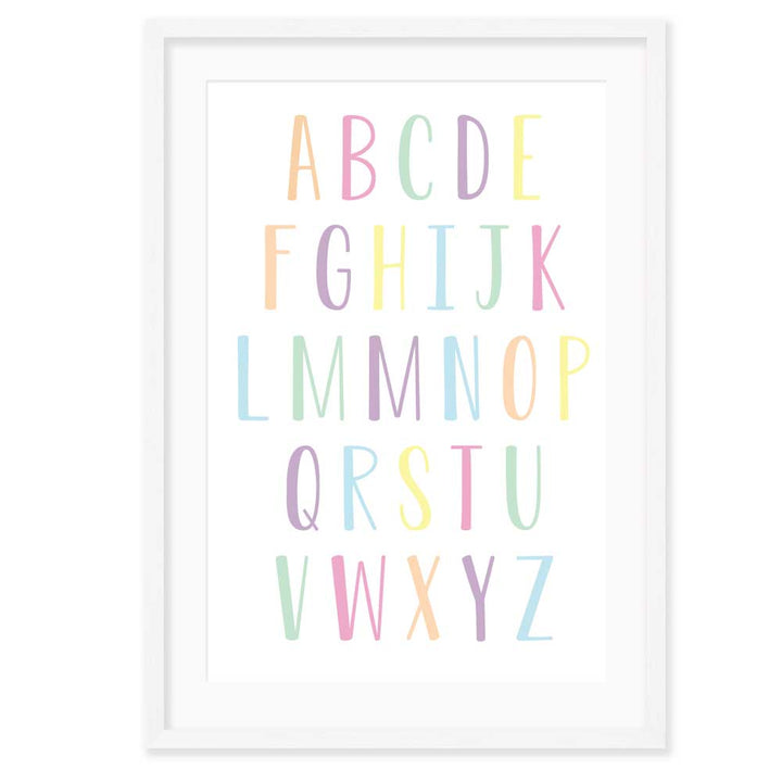 Kids Wall Art │Alphabet various colours