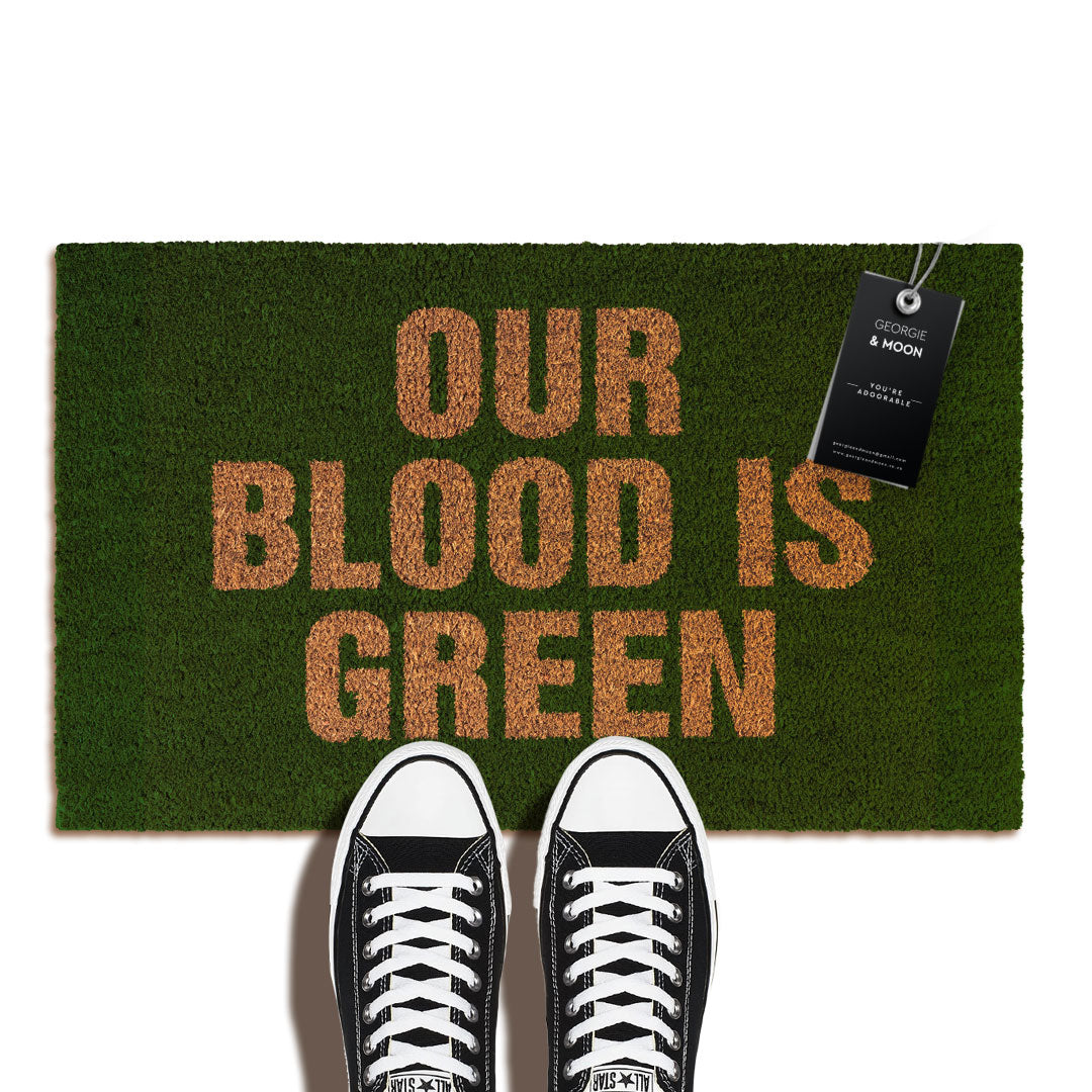 Rugby Doormat | Our Blood Is Green