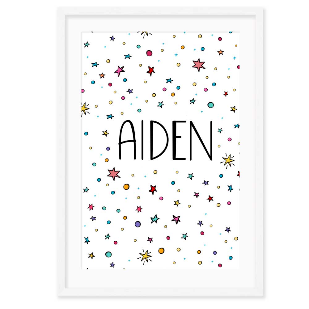 Personalised Kids Wall Art │Hello Universe Space poster