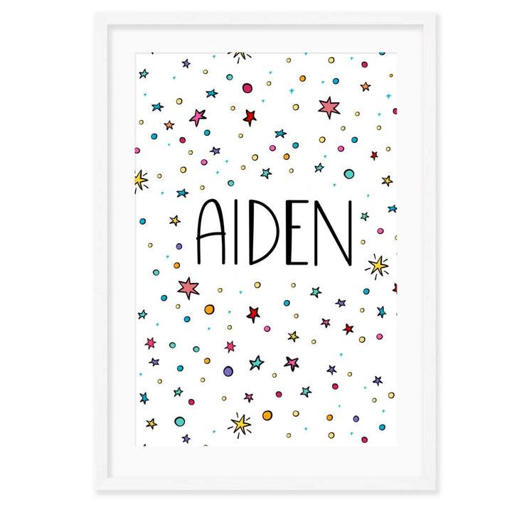 Personalised Kids Wall Art │Hello Universe Space poster