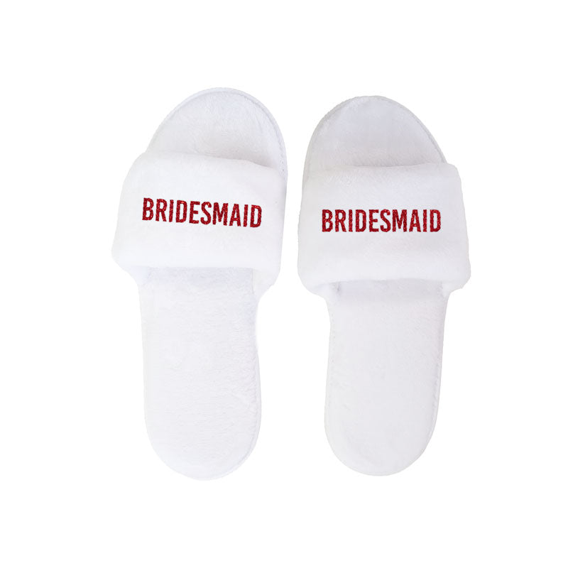 Personalized Slippers White Lux 5 Pack