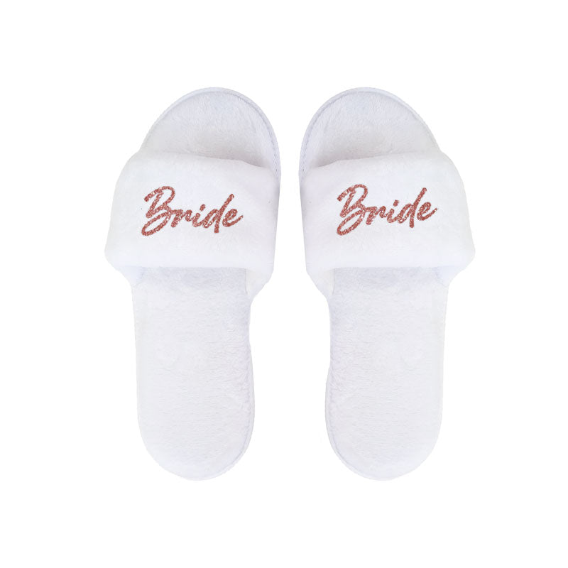 Personalized Slippers White Lux 5 Pack