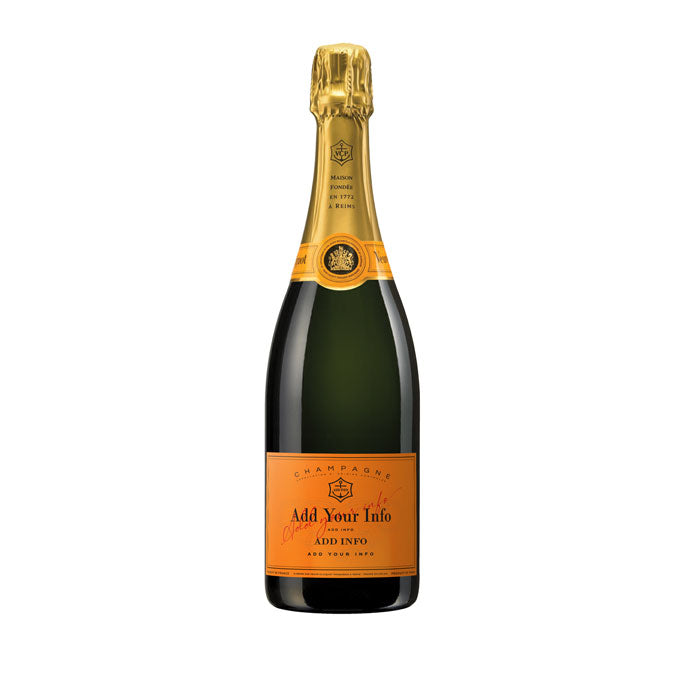 Personalised Champagne Label | Veuve Clicquot Yellow